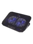 Deltaco Laptop Cooler for 15.6" lapotop 2 x 120mm fan