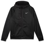 Nike Hooded Full Zip Ls Top M NK TF HD Fz, Black/Black/White, DQ4830-010, XL