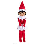 The Elf on the Shelf Plushee Pal Huggables : 27-Inch Premium Plush | Large Cuddly Girl Elf Teddy with Brown Eyes | Giant Plush Soft Toy Teddies from (Black/Dark tone)