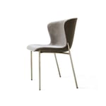 Friends & Founders - Pipe Chair, Brass Legs - Fabric Cat. 4 Adamo & Eva 136 - Ruokapöydän tuolit - Ida Linea Hildebrand - Beige - Metalli/Tekstiili materiaali