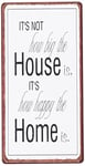 Decorative Fridge Magnet for Home Is not how big the house is... 5cm x 10cm