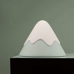 Veilleuse de montagne enneigée De Neige Led Veilleuse En Silicone Tactile Avec Lampe -Vert Menthe