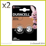 2 x Duracell CR2016 3V Lithium Coin Cell Battery 2016 DL2016 BR2016 SB-T11