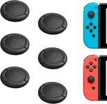 Lot De 6 Capuchons De Joystick De Rechange, Caps Joystick, Capuchon De Stick Analogique Pour Manette Switch, Switch Lite Et Switch Oled - 6 Noir