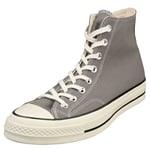 Converse Chuck 70 Hi Unisex Casual Trainers in Grey - 7.5 UK