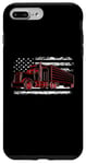 Coque pour iPhone 7 Plus/8 Plus Drapeau américain semi-conducteur 18 roues camionneur patriotique