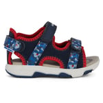 Geox B Sandal Multy Boy, Navy red, 8.5 UK Child