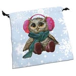 Deluxe Dice Bag Festive Owls