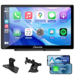 CARPURIDE 9 Inch Car Play Screen for Car, Compatible with Wireless/Wired Apple CarPlay, Android Auto and Mirror Link - Bluetooth Audio, Navigation,Siri, FM, AUX