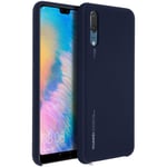 Coque Huawei P20 Coque Soft Touch Semi-rigide D'origine Huawei - Bleu