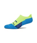 BROOKS 280498703 Ghost No Show Socks Unisex Adult Neon Yellow/Navy Taille 25