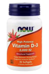 NOW Foods - Vitamin D-3, 2000 IU - 30 softgels