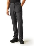 Regatta Mens Travel Light Zip Off Packaway Trousers - Charcoal, Grey, Size 38, Men