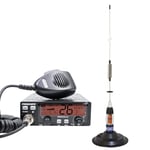 Kit Radio CB Président Ronald ASC 10/12M + Antenne CB PNI ML70, Longueur 70cm, 26-30MHz, 200W