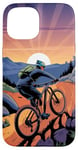 iPhone 15 For Downhill Biking - Retro Mountain Bike Design Case