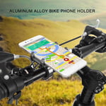 Aluminum Alloy Adjustable Bike Handlebar Phone Clip Bicycle Smartphone M ^UK