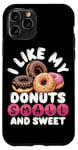 Coque pour iPhone 11 Pro Mini donuts I Like My Donuts Petits et Sucrés