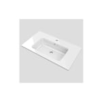 Lavabo pour meuble de salle de bains avec bassin central en résine à charge minérale solid surface. Différentes tailles et couleurs 61X36CM Fonds