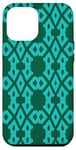 Coque pour iPhone 12 Pro Max Motif géométrique arabesque art islamique turquoise sarcelle