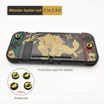 Rangement Monster Hunter Pour Nintendo Switch Oled,De Tran,Coque De Protection Pour Accessoires De Jeu,2022 - Type N(Normal Switch)