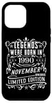 Coque pour iPhone 12 Pro Max Anniversaire Novembre 1990 Édition Limitée Cadeau Utilisé