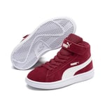 Puma Smash V2 Mid V PS Baskets, Rouge (Rhubarb White 07), 29 EU