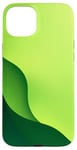 Coque pour iPhone 15 Plus Vert Minimaliste Abstrait Esthétique Clean Art