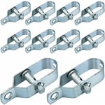 Memkey - 10Pcs Tendeur de Cloture 90mmTendeurs à Fil Barbelé Tendeur Grillage en Acier Galvanisé pour Fil de Grillage Ou Autre Argent