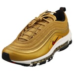 Nike Air Max 97 Og Mens Metallic Gold Red Fashion Trainers - 6 UK