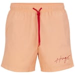 Maillots de bain BOSS  SHORT DE BAIN PAOL  ORANGE EN TISSU RECYCLÉ AVEC LOGO MA