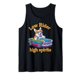 Low Rider, High Spirits Corgi in Style Design for Dog Lovers Tank Top