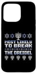 Coque pour iPhone 15 Pro Max Plus susceptible de briser la famille Dreidel Hanukkah Matching