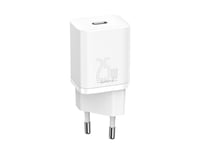 Baseus Super Si Quick Charger 1C 25W Power Charger With Usb-C To Usb-C 1M Cable (White)