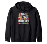 The Librarian Is Here Library Book Reading Books Bibliophile Zip Hoodie