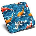 Square Single Coaster - Beautiful Koi Carp Fish Sea Creatures  #8382