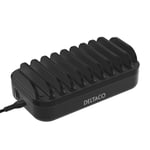 Deltaco USB charging station  7x USB-A 2.4 A  3x USB-C PD 20 W  black