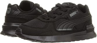 PUMA Unisex Kid's Graviton AS inf Sneaker, BLACK / DARK SHADOW Size UK 10 EU 28