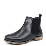 Dr Keller Kiara WoMens Leather Chelsea Boots - Black - Size UK 4