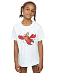 Disney Girls The Little Mermaid Sebastian Bubbles T-Shirt White 9-11 Years