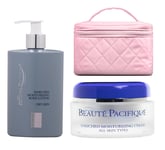 Beauté Pacifique - Enriched Moisturizing Creme 50 ml + Body Lotion til tør hud + Gillian Jones - Beauty Box Pink