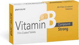 Vitamin B Compound Strong Tablets Pack of 28 Tablets Vitamin B1 B2 B6