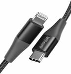 Anker USB C to Lightning Cable [3 ft Apple Mfi Certified] Nylon Braided Cable