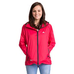 Trespass Women's Qikpac Compact Pack Away Waterproof Rain Jacket, Raspberry, XL UK