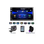 7 Pouces Lecteur Video Universel De Voiture a Double Axe Car Mp5 Player Radio Fm / Am Bluetooth Appels Mains Libres Mirror Link