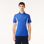 Lacoste Mens Tennis x Novak Djokovic Ultra-Dry Polo Shirt in Blue - Size X-Large