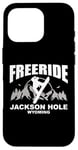 Coque pour iPhone 16 Pro Snowboard Freeride Jackson Hole Wyoming