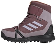 adidas Terrex Snow Hook-and-Loop Cold.RDY Winter Shoes Chaussures de Course sur Sentier, Quiet Crimson/Silver Dawn/Amber Tint, 30.5 EU