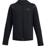 Under Armour Unstoppable Fleece Full Zip Hettejakke Barn - Svart - str. 164 - 176