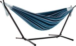 Vivere UHSDO8-34 Hamac Double avec Support Blue Lagoon 250 x109 x 104 cm Taille Unique