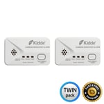 Kidde Carbon Monoxide Alarm 2030-DCR CO Detector With Batteries, Twin Pack of 2